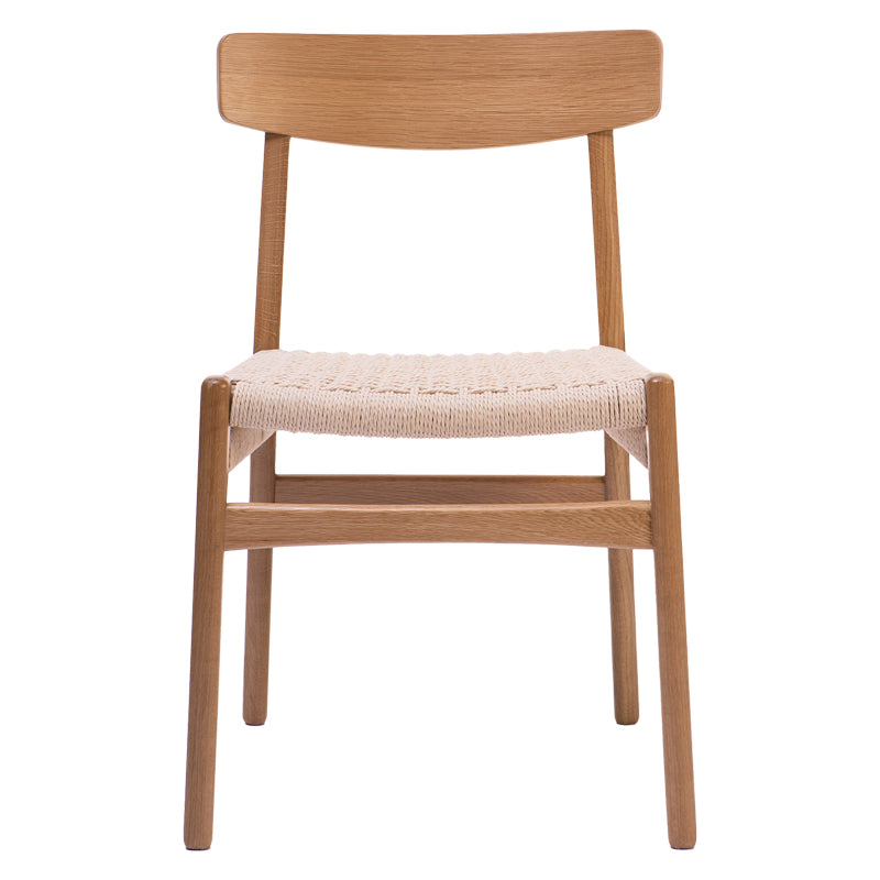 Safal chair pakoworld oak oak wood-seat ecru rope 51x50x78cm