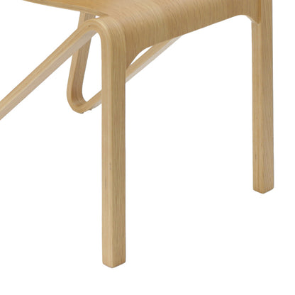 Artur pakoworld chair natural oak wood 45x55x79cm