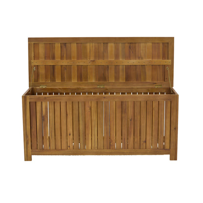Trunk Zarco pakoworld acacia wood natural 130x45x58cm