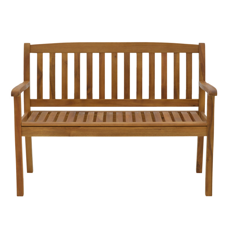 Two-seater bench Jerdu pakoworld natural acacia wood 120x61x87cm