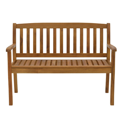 Two-seater bench Jerdu pakoworld natural acacia wood 120x61x87cm