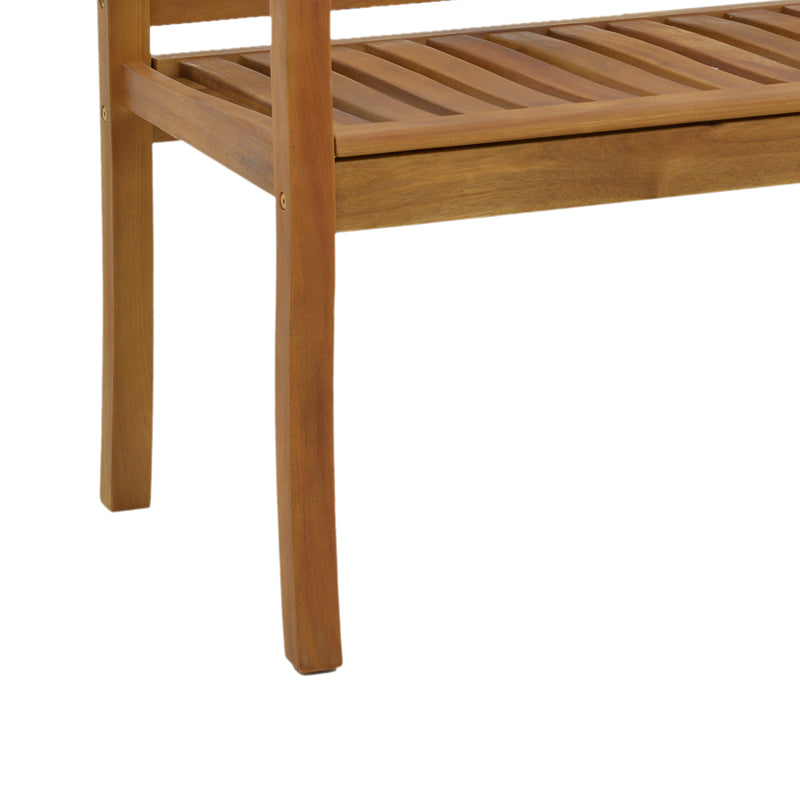 Two-seater bench Jerdu pakoworld natural acacia wood 120x61x87cm