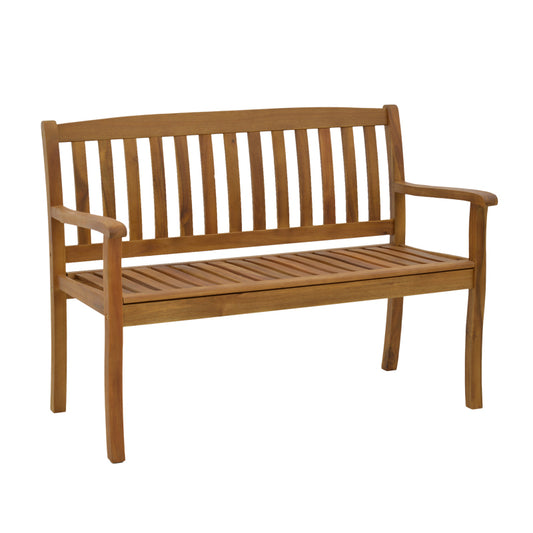 Two-seater bench Jerdu pakoworld natural acacia wood 120x61x87cm