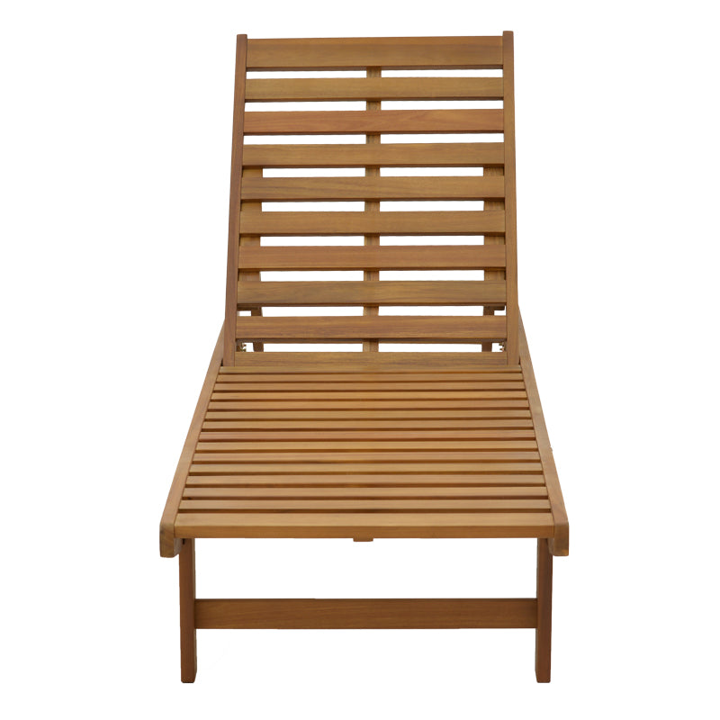 Sunlounger Weylar pakoworld acacia wood natural 60x193x30