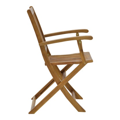 Joter pakoworld folding armchair natural acacia wood 53x60x90cm