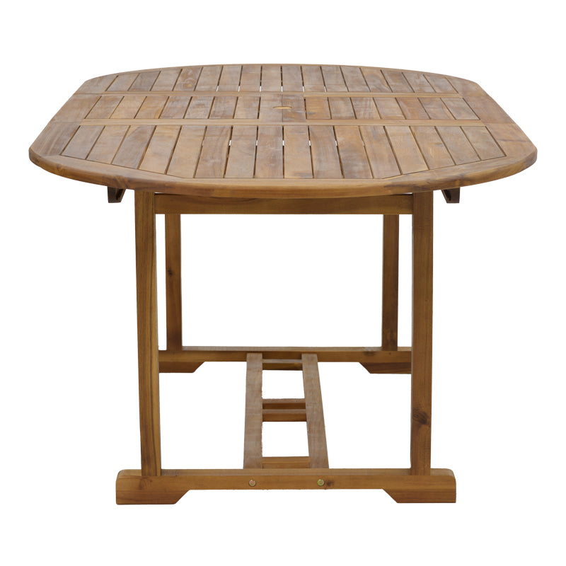 Sopho pakoworld table expandable natural acacia wood 200/150x100x75cm