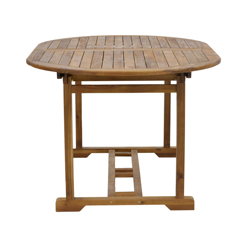 Sopho pakoworld table expandable natural acacia wood 200/150x100x75cm