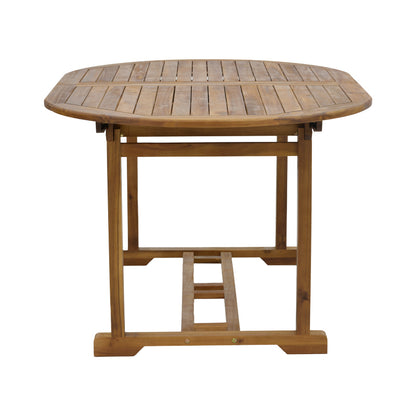 Sopho pakoworld table expandable natural acacia wood 200/150x100x75cm