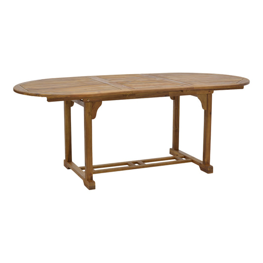 Sopho pakoworld table expandable natural acacia wood 200/150x100x75cm