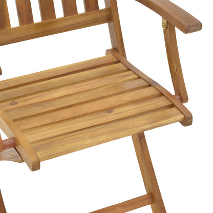 Mobie pakoworld folding armchair natural acacia wood 56x61x89cm