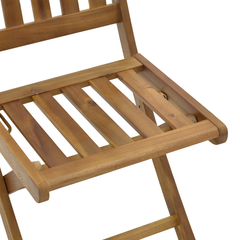 Elijie pakoworld folding chair acacia wood natural 45x62x90cm