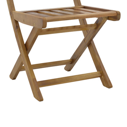 Elijie pakoworld folding chair acacia wood natural 45x62x90cm