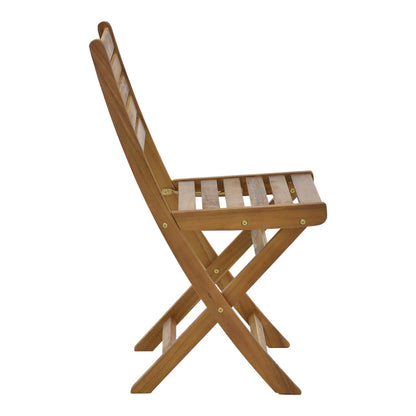 Fatel folding chair acacia wood natural 40x53x82cm