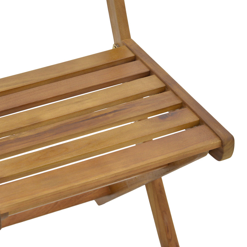 Fatel pakoworld folding chair acacia wood natural 40x53x82cm