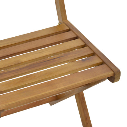 Fatel folding chair acacia wood natural 40x53x82cm