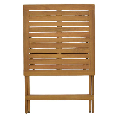 Dining room Bistrual-Perdu pakoworld set of 3 folding natural solid acacia wood 60x60x72cm