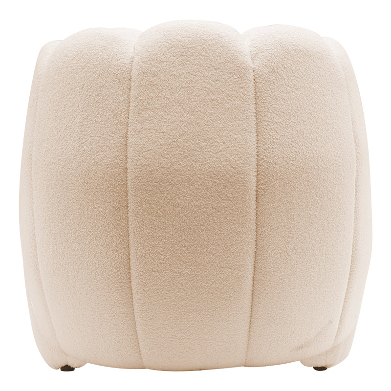 Armchair Lampria pakoworld teddy fabric cream 75x72x75cm