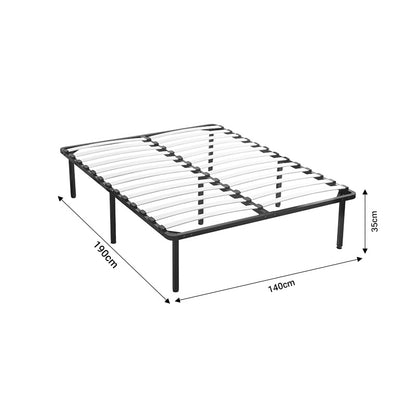 Metal frames with anatomical boards Quinnton pakoworld 140x190x35cm