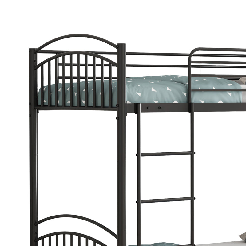 Bunk bed  Mordecai pakoworld black metal 97.5x200x165cm