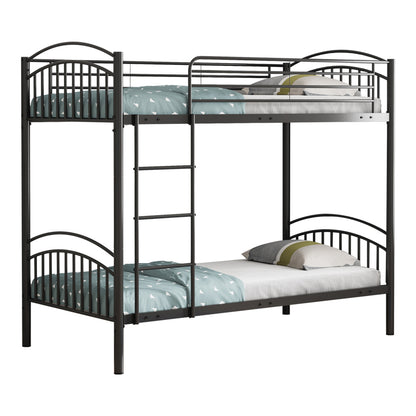 Bunk bed  Mordecai pakoworld black metal 97.5x200x165cm