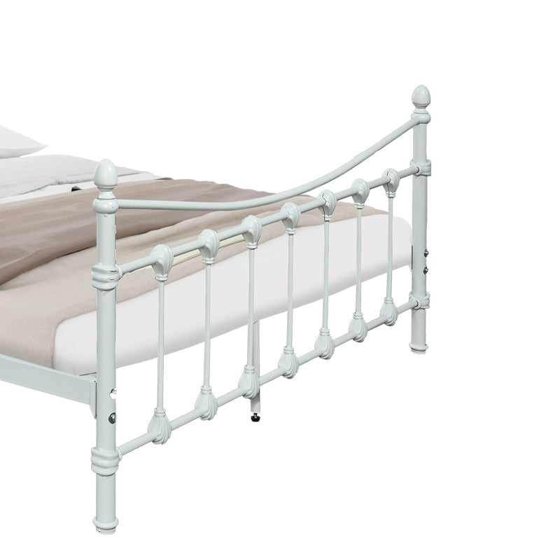 Bed Beowulf pakoworld white metal 140x190x102cm