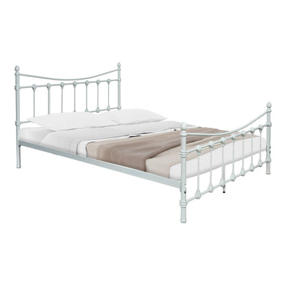 Bed Beowulf pakoworld white metal 150x200x102cm