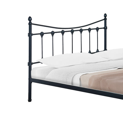 Bed Beowulf pakoworld black metal 150x200x102cm