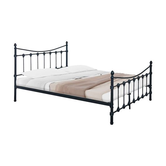 Bed Beowulf pakoworld black metal 150x200x102cm