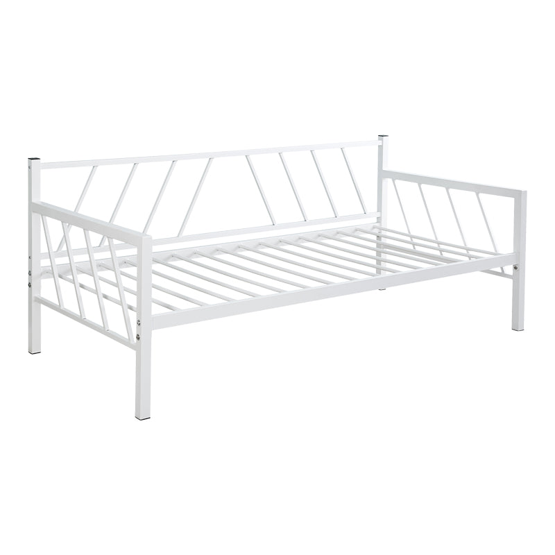 Bed-Sofa Remmie pakoworld metal in white shade 90x190cm