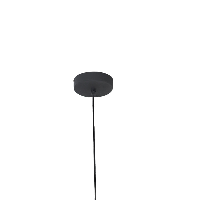 Ceiling lamp Kelsy Inart E27 black metal D30x122cm