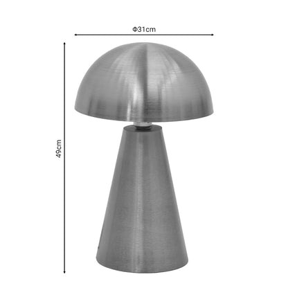 Table lamp Whity Inart E27 gold metal D31x49cm