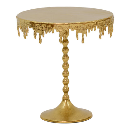 Side table Fropio Inart gold metal D40x44cm