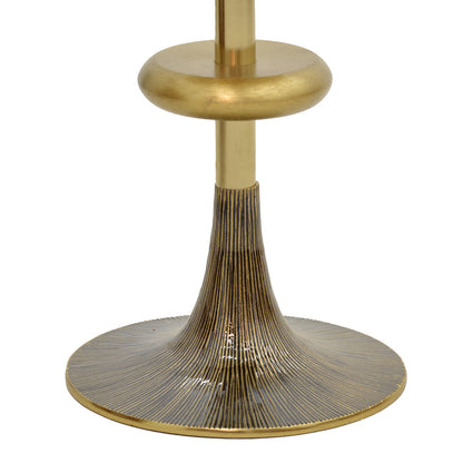 Side table Trego Inart gold-black metal D39x55cm