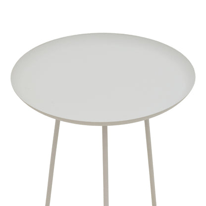 Side table Flaz Inart white D46x50cm