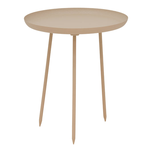 Side table Flaz Inart beige metal D39x44cm