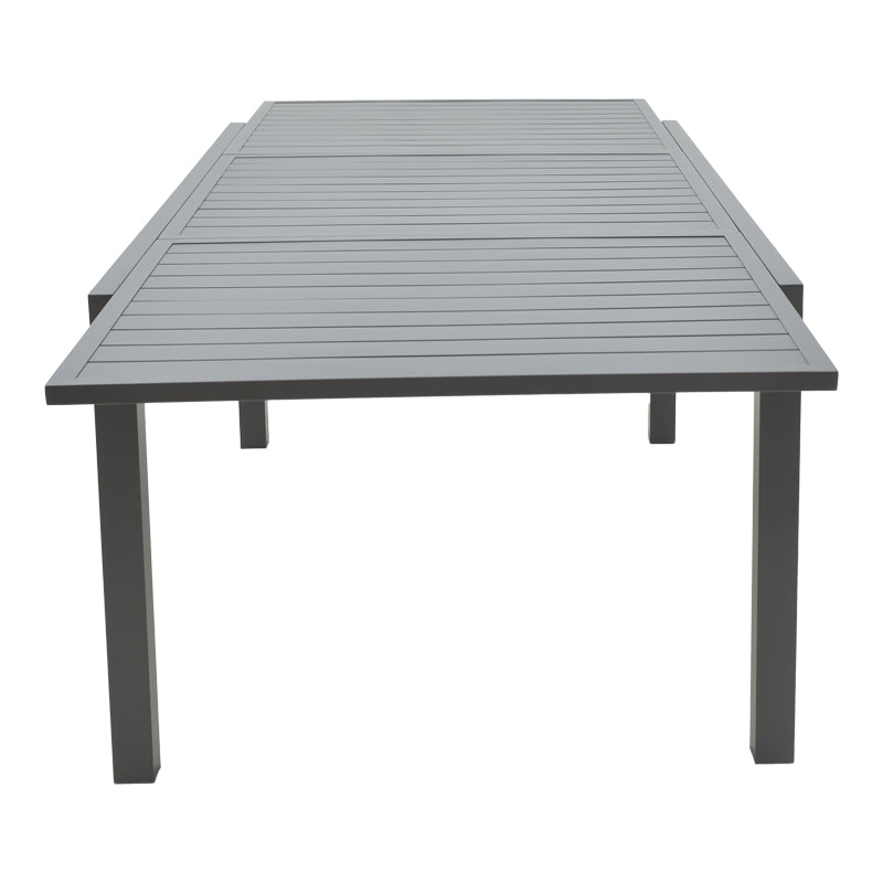 Extension table Lafla pakoworld aluminium dark grey 160-240x100x75cm