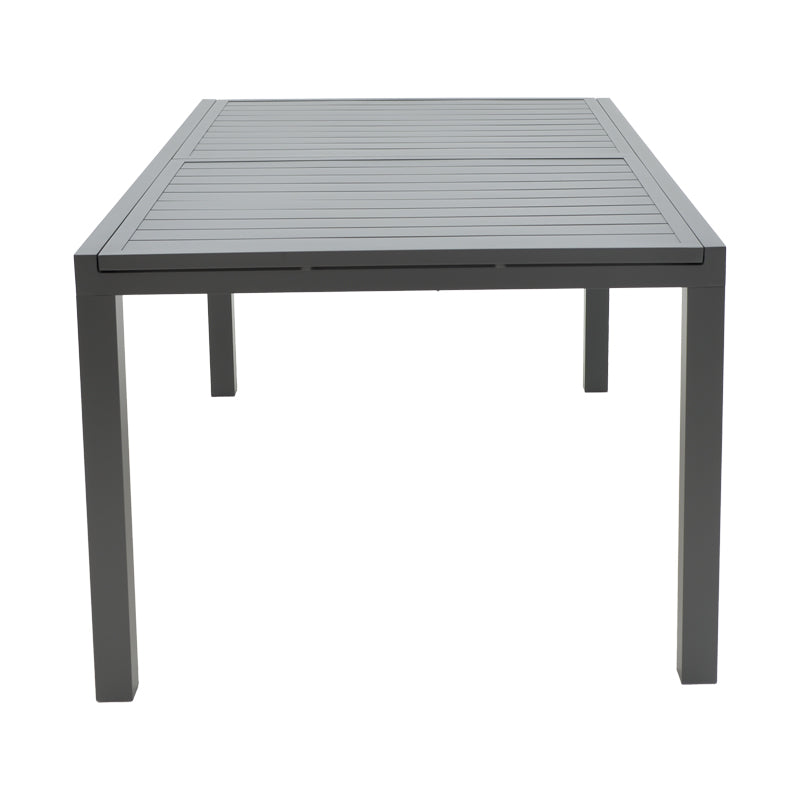 Extension table Lafla pakoworld aluminium dark grey 160-240x100x75cm