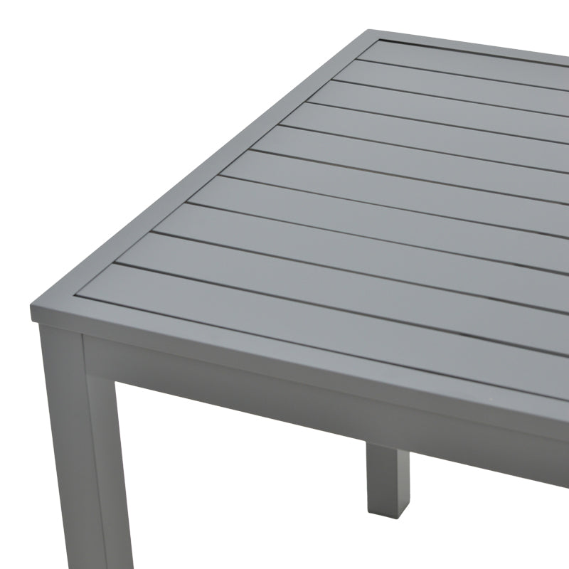 Table Kliton pakoworld aluminium dark grey 80x80x74cm