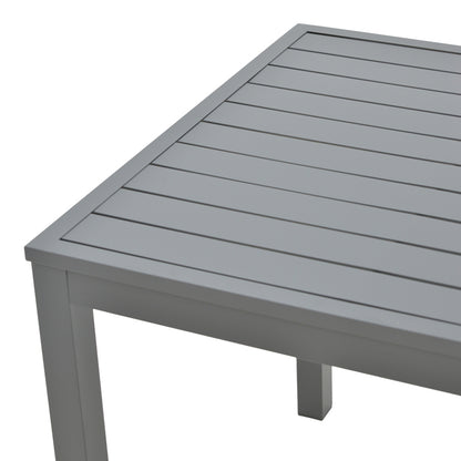 Table Kliton pakoworld aluminium dark grey 80x80x74cm