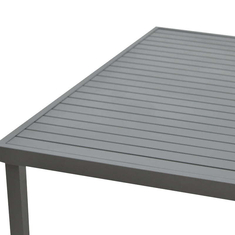 Table Kliton pakoworld aluminium dark grey 150x80x74cm