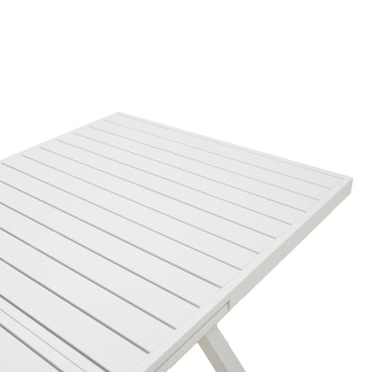 Expanding table Dagyn pakoworld white aluminum 180-240x90x76cm