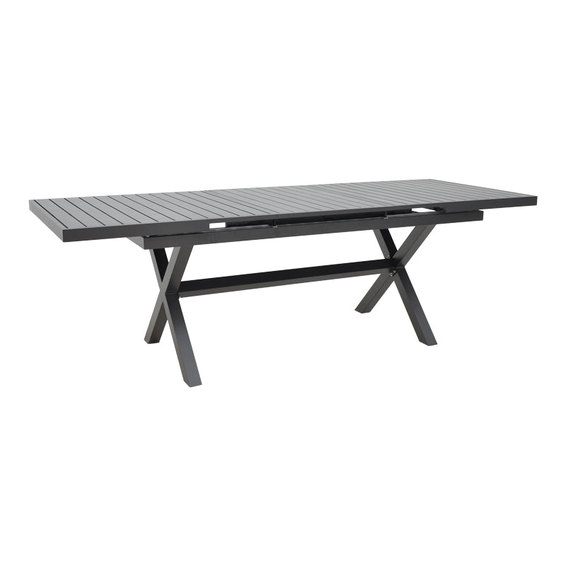 Expanding table Dagyn pakoworld dark grey aluminum 180-240x90x76cm