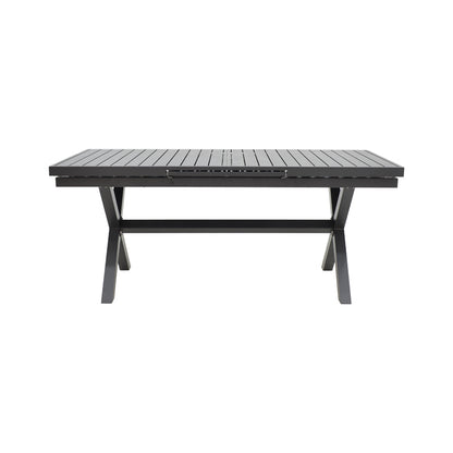 Expanding table Dagyn pakoworld dark grey aluminum 180-240x90x76cm