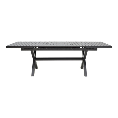 Expanding table Dagyn pakoworld dark grey aluminum 180-240x90x76cm