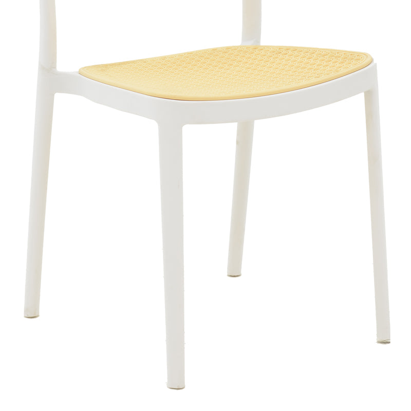 Chair Westley pakoworld pp natural-white 55x47x81cm