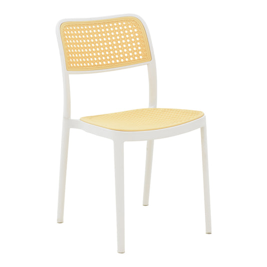 Chair Westley pakoworld pp natural-white 55x47x81cm