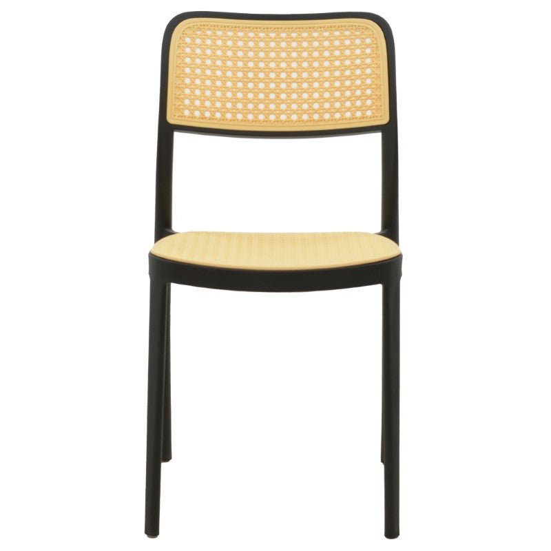 Chair Westley pakoworld pp natural-black 55x47x81cm