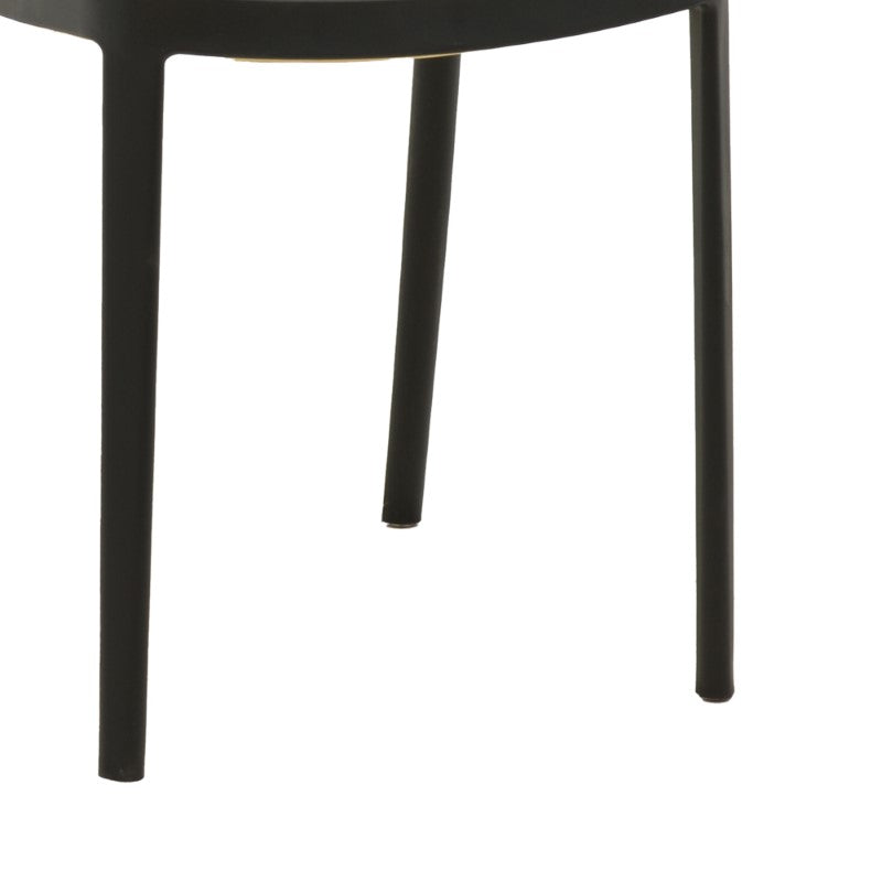 Chair Westley pakoworld pp natural-black 55x47x81cm