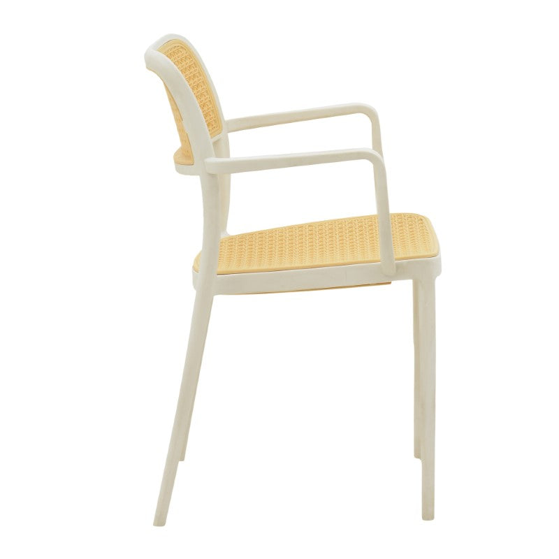 Armchair Westley pakoworld pp natural-white 58x47x81cm