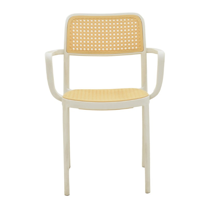 Armchair Westley pakoworld pp natural-white 58x47x81cm